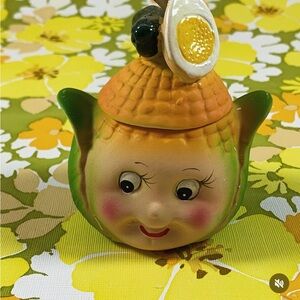 Vintage 1950s Corn Cob Candle